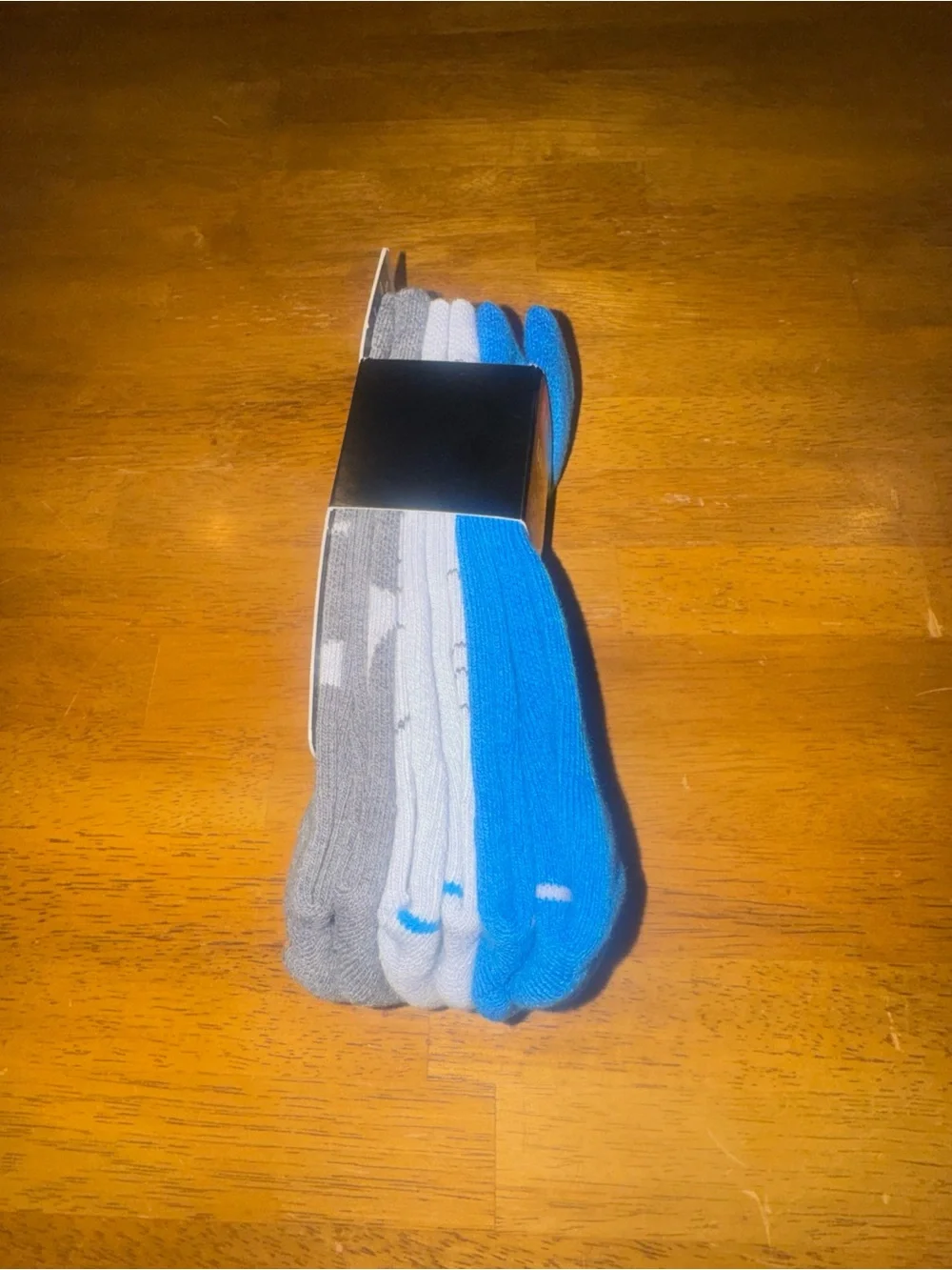 Under Armour Phenom 3 Pair Crew Socks Large Blue Gray Men’s New With Tags